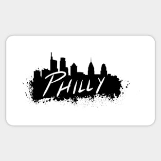 Philadelphia - Black Sticker